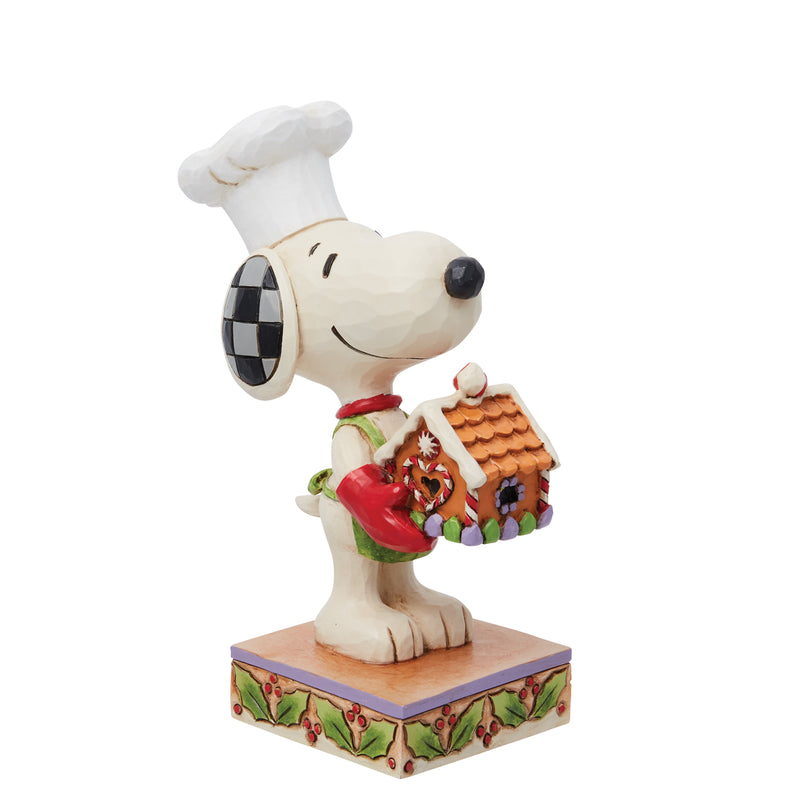 Snoopy mit Lebkuchenhaus