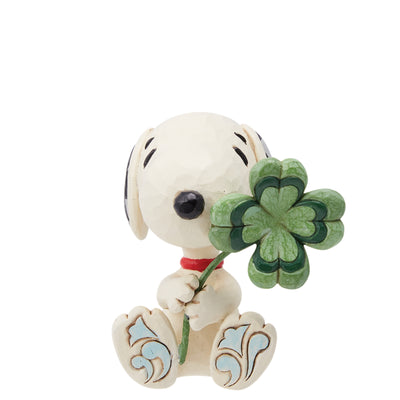 Snoopy mit Glücksklee (Mini)