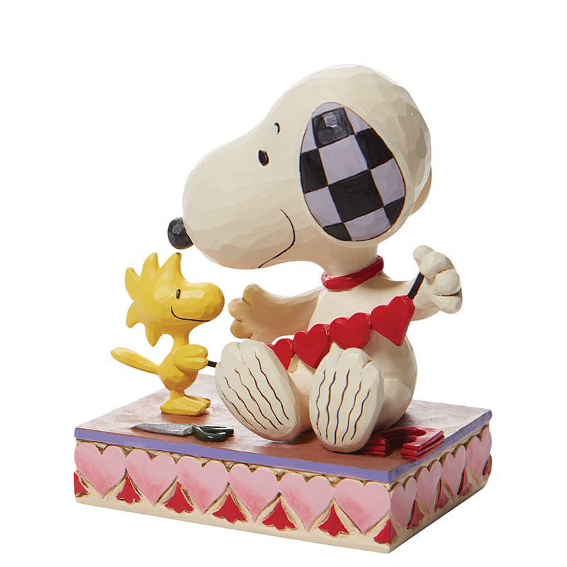 Snoopy mit Herzgirlande