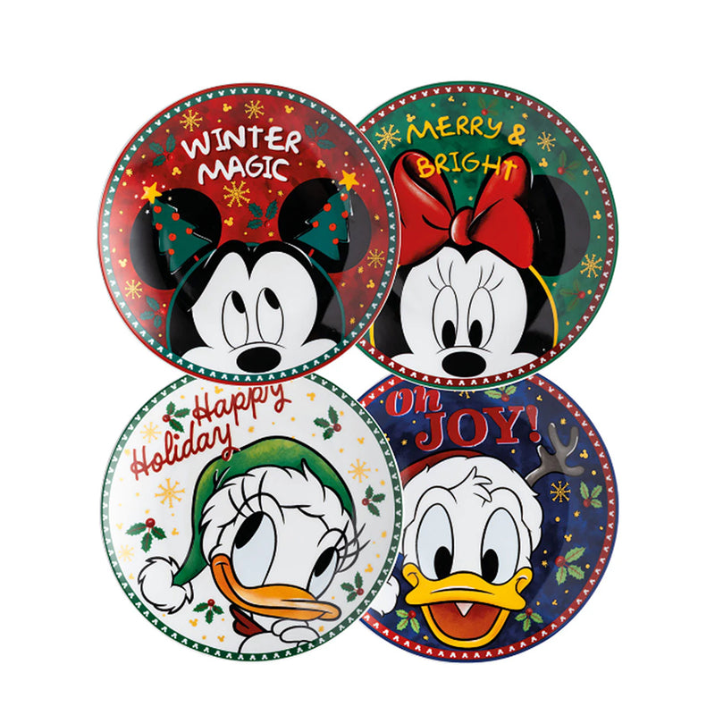 4-er Set Dessertteller Winter Magic