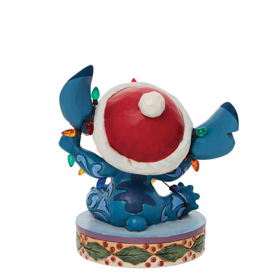 Komplett verwirrt (Stitch mit Weihnachtsbeleuchtung)