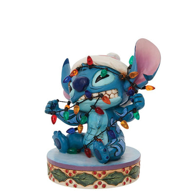 Komplett verwirrt (Stitch mit Weihnachtsbeleuchtung)