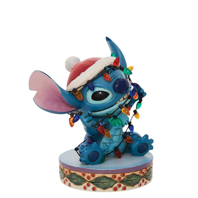 Komplett verwirrt (Stitch mit Weihnachtsbeleuchtung)