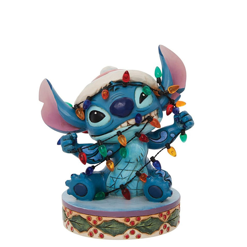 Komplett verwirrt (Stitch mit Weihnachtsbeleuchtung)