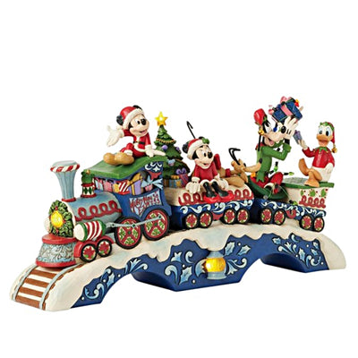 Weihnachtsstimmung auf der Strecke - Mickey Mouse, Minnie Mouse, Donald Duck, Goofy und Pluto im Zug (mit Licht und Musik)