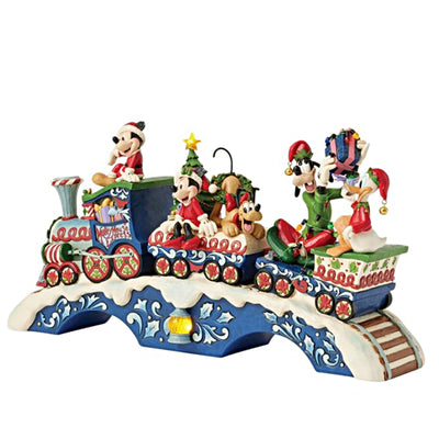 Weihnachtsstimmung auf der Strecke - Mickey Mouse, Minnie Mouse, Donald Duck, Goofy und Pluto im Zug (mit Licht und Musik)