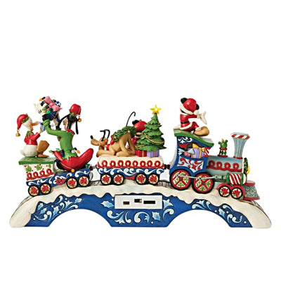 Weihnachtsstimmung auf der Strecke - Mickey Mouse, Minnie Mouse, Donald Duck, Goofy und Pluto im Zug (mit Licht und Musik)