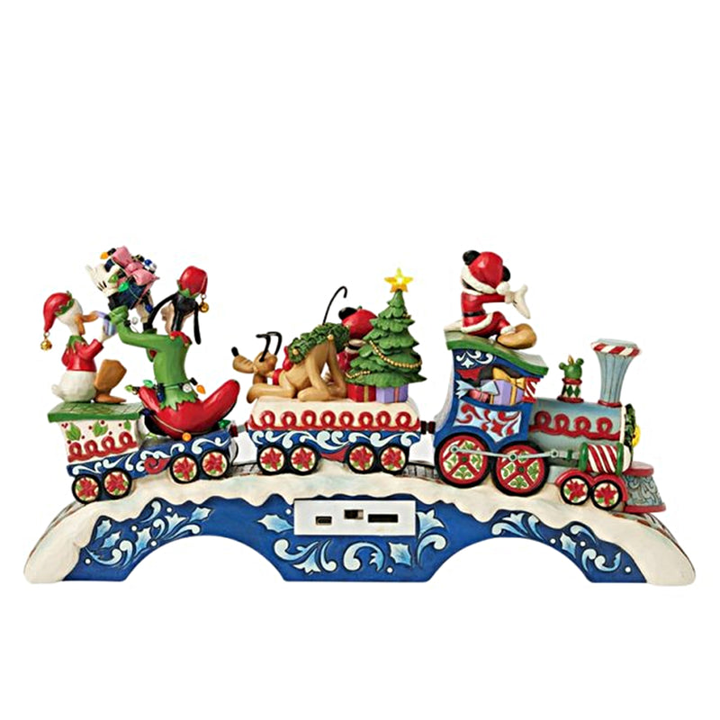 Weihnachtsstimmung auf der Strecke - Mickey Mouse, Minnie Mouse, Donald Duck, Goofy und Pluto im Zug (mit Licht und Musik)