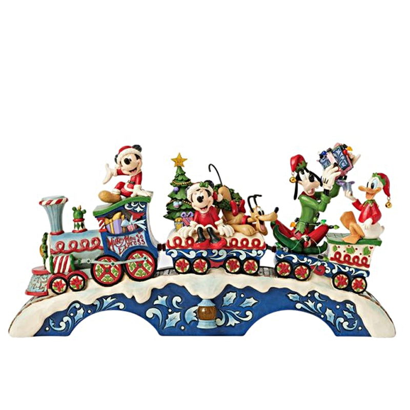 Weihnachtsstimmung auf der Strecke - Mickey Mouse, Minnie Mouse, Donald Duck, Goofy und Pluto im Zug (mit Licht und Musik)