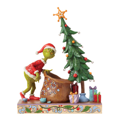 Der Grinch entschmückt den Christbaum (zum selber entschmücken)