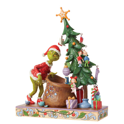 Der Grinch entschmückt den Christbaum (zum selber entschmücken)