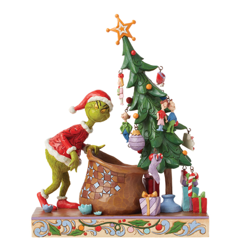 Der Grinch entschmückt den Christbaum (zum selber entschmücken)