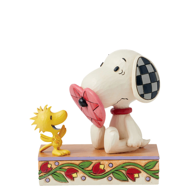 Snoopy mit dem Herzerl auf der Nase