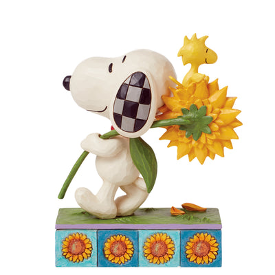 Snoopy mit Sonnenblume