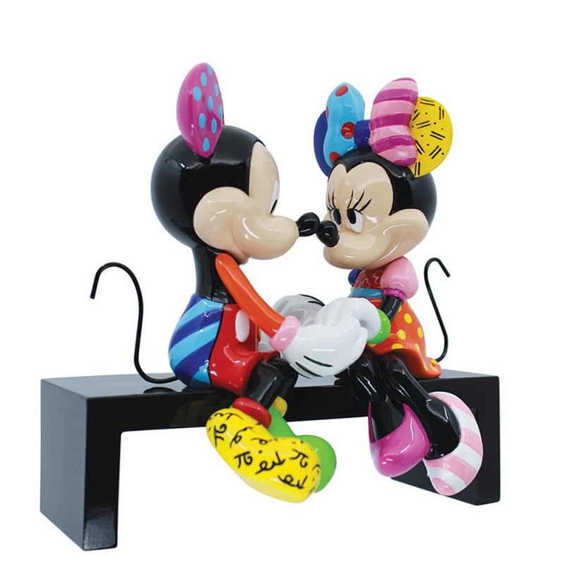 Disney by Britto - Mickey und Minnie Mouse auf der Bank