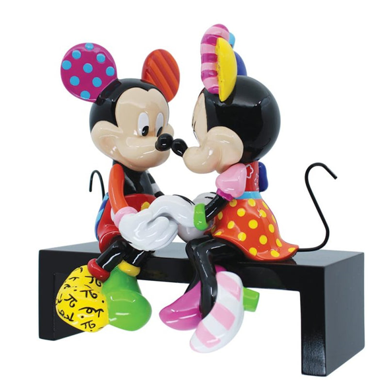 Disney by Britto - Mickey und Minnie Mouse auf der Bank