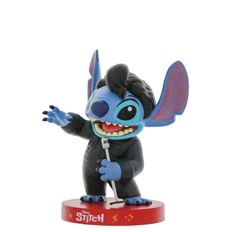 Elvis Stitch im schwarzen Lederanzug