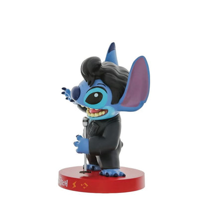 Elvis Stitch im schwarzen Lederanzug