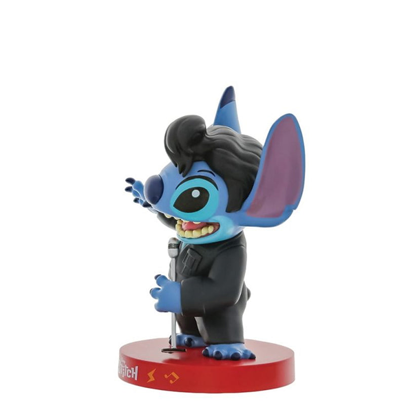 Elvis Stitch im schwarzen Lederanzug