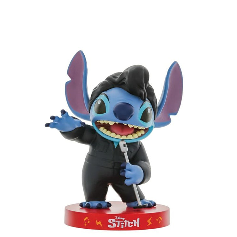 Elvis Stitch im schwarzen Lederanzug
