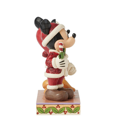 Mickey und Minnie Mouse in Santa Kostümen