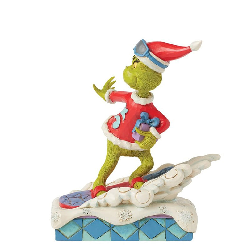 Der Grinch auf dem Snowboard