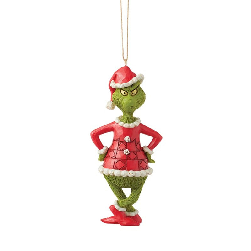 Der Grinch im Santa Kostüm (Ornament zum Hängen)