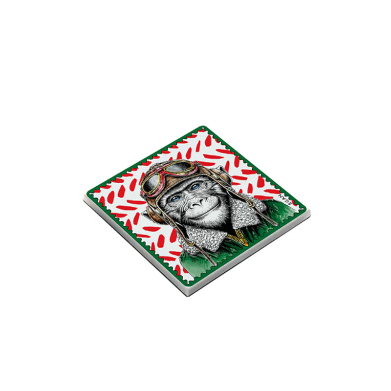 Keramikuntersetzer Affe "Boldness"