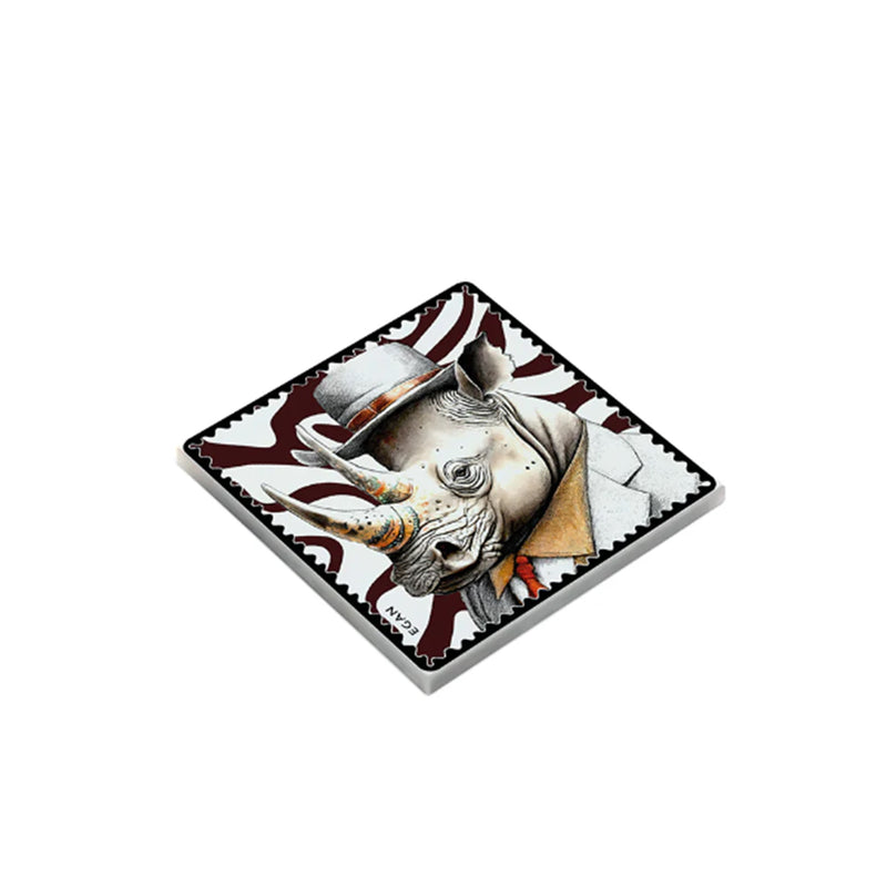 Keramikuntersetzer Nashorn "Strength"