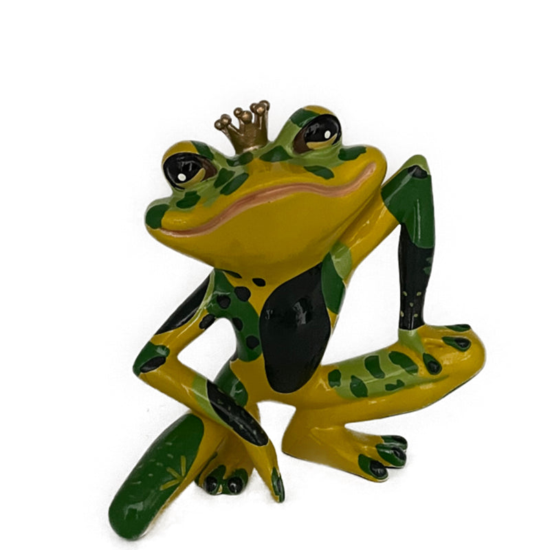 Frosch Prinz sitzend (grün)