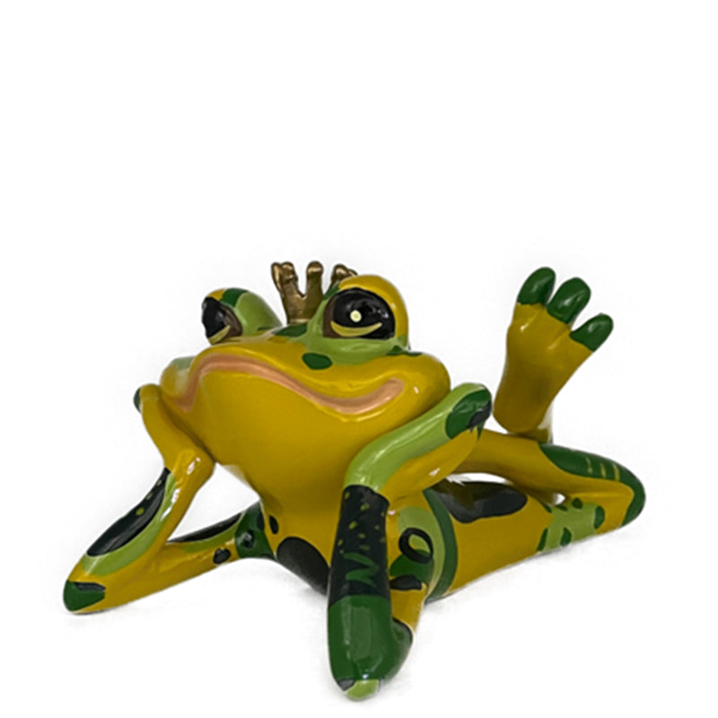 Frosch Prinz liegend (grün)