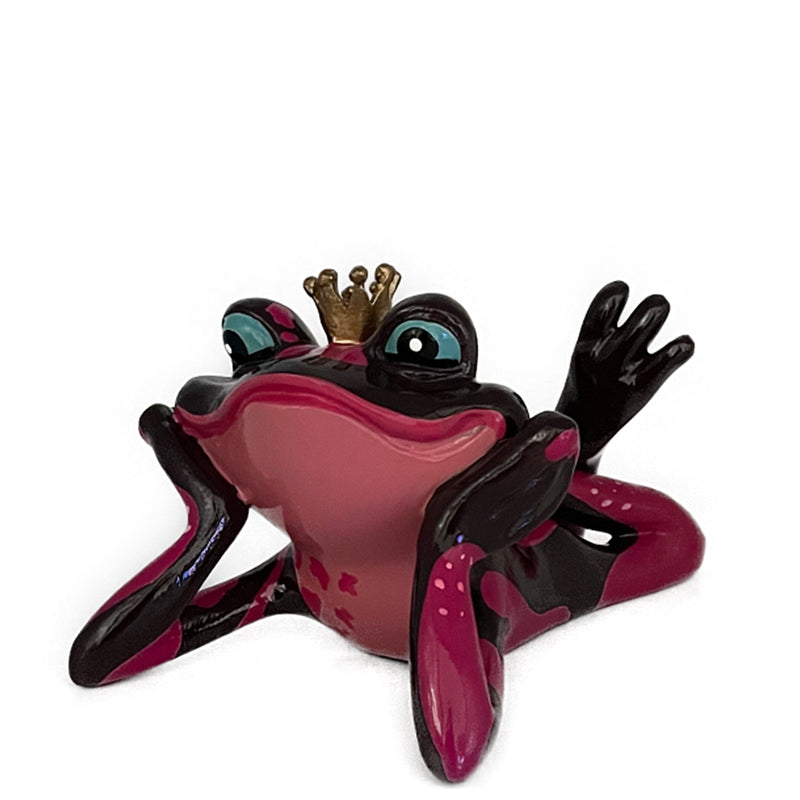 Frosch Prinz liegend (pink)