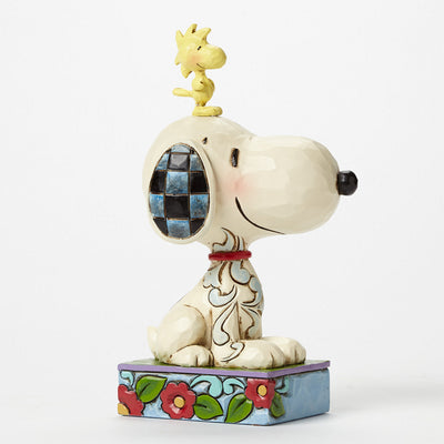 Snoopy und Woodstock in Pose