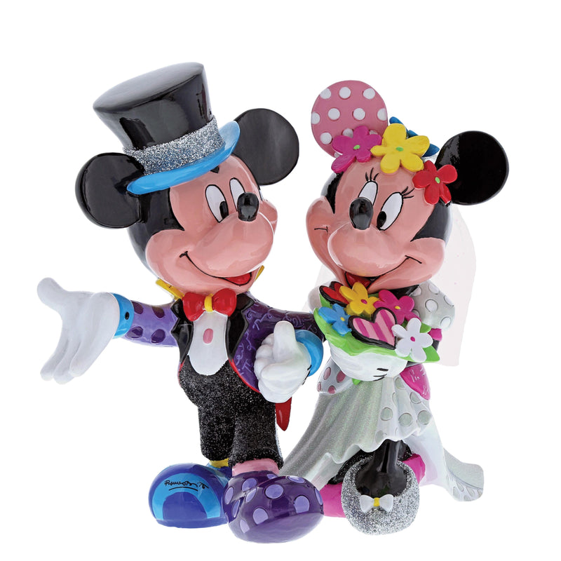 Disney by Britto - Mickey und Minnie Mouse Das Brautpaar