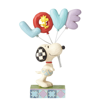 Snoopy mit Luftballon "Love"