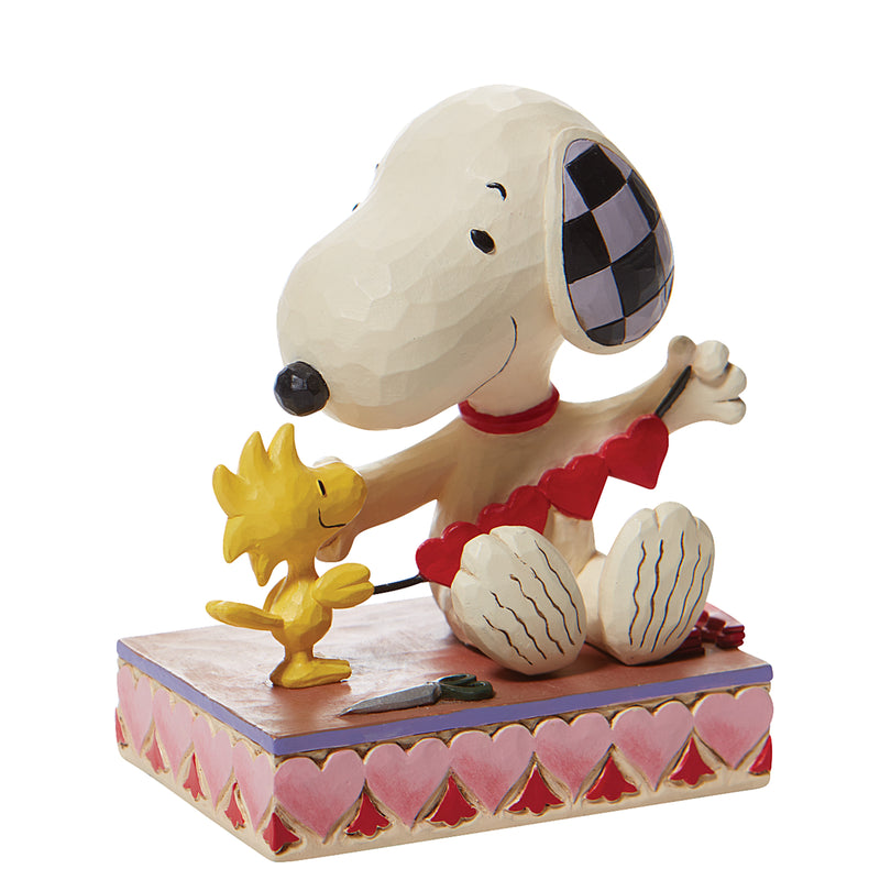 Snoopy mit Herzgirlande