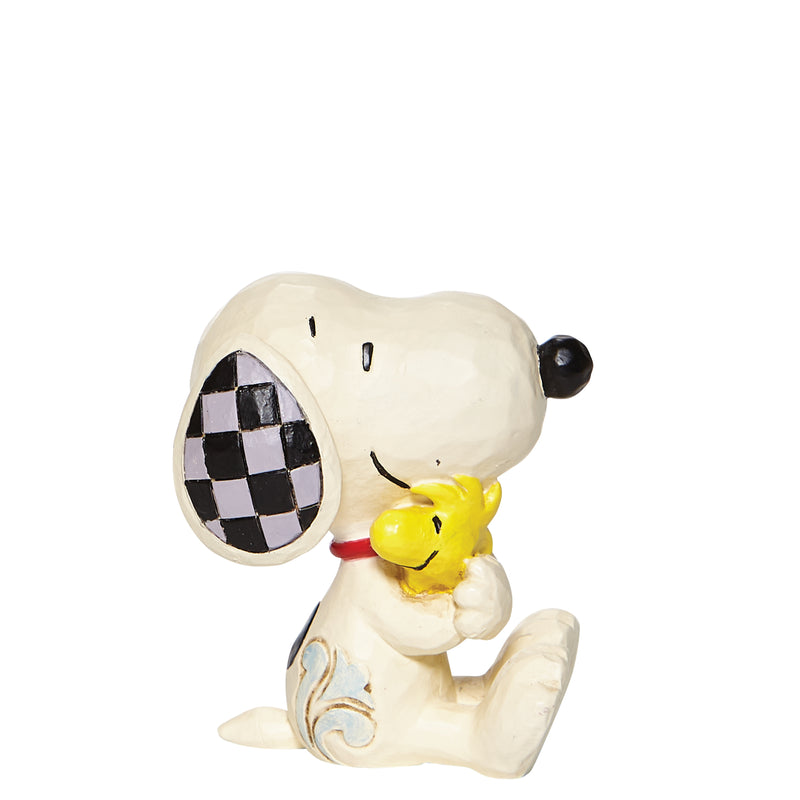 Snoopy sitzend mit Woodstock (Mini)