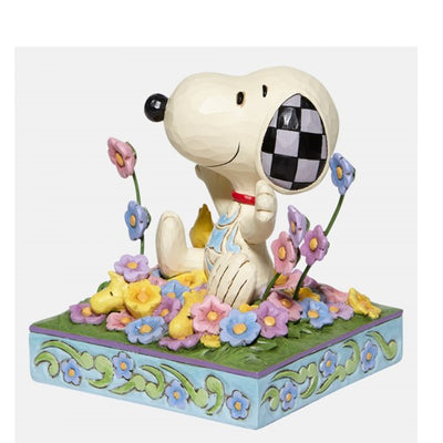 Snoopy auf der Blumenwiese