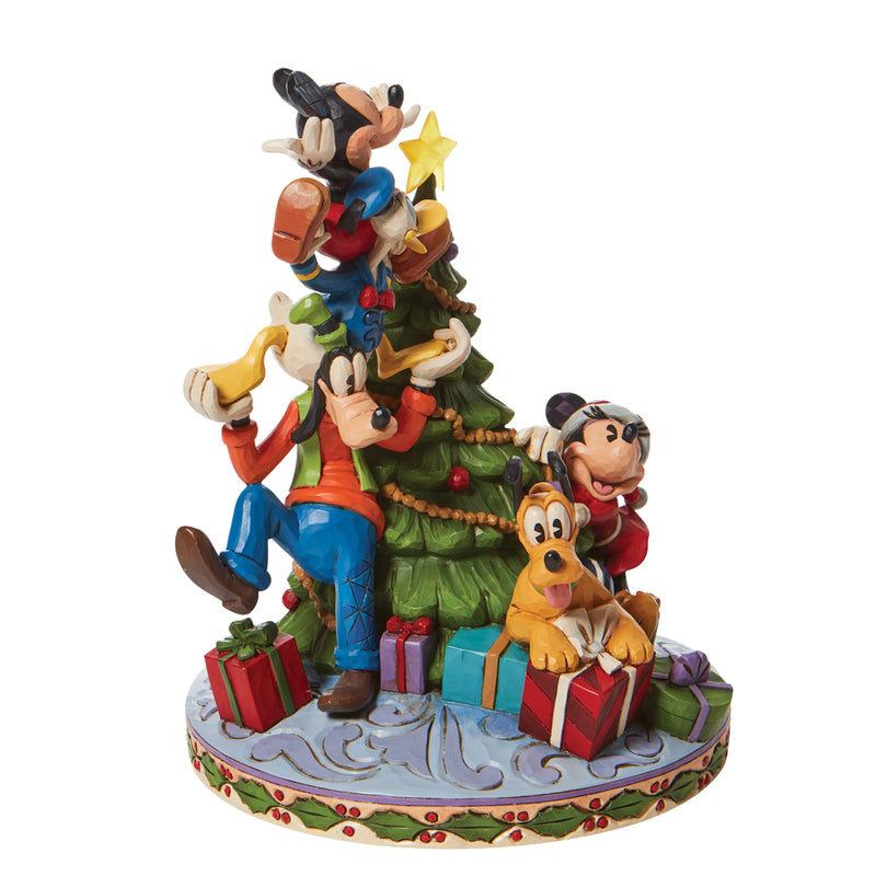 Die fabelhaften Fünf schmücken den Weihnachtsbaum - Mickey Mouse, Minnie Mouse, Donald Duck, Pluto und Goofy