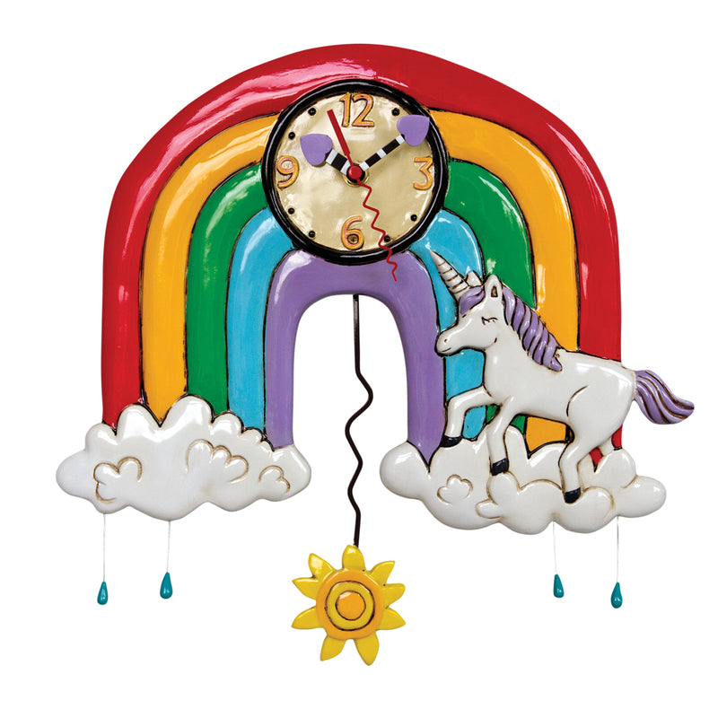 Wanduhr Rainbow & Unicorn